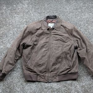 Men's XL Vintage Leather Jacket Ash Creek Trading